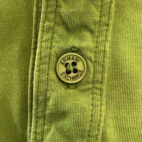 A|X Armani Exchange Green Polo Shirt Men’s Sz M - Picture 6 of 9